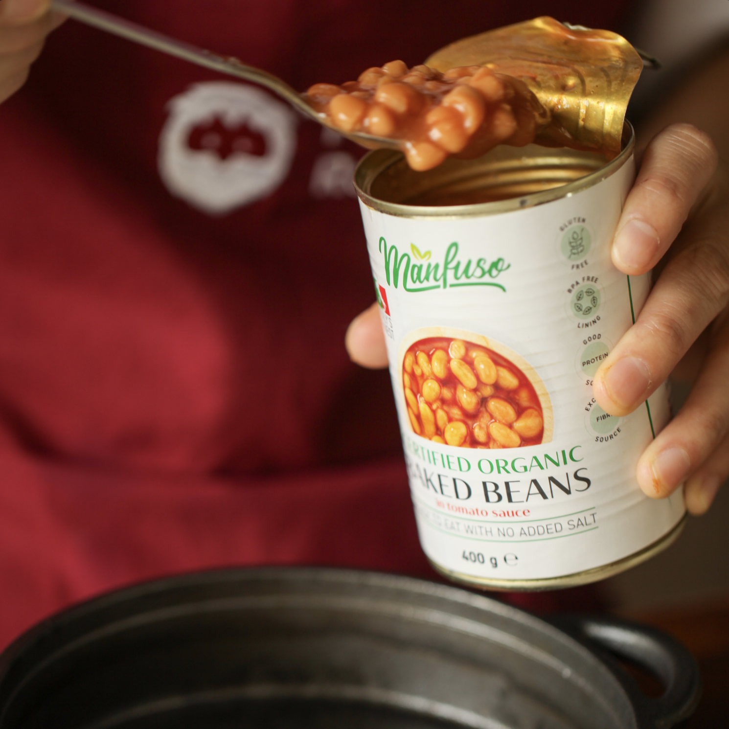 Organic Baked Beans in Tomato Sauce - Manfuso